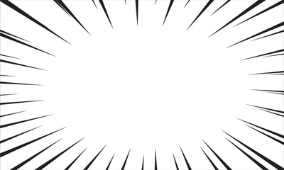 Obraz premium Abstract comic book flash explosion radial lines