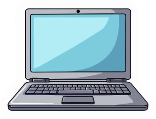 laptop isolated on white background