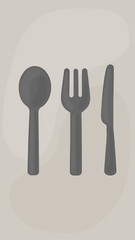 Fototapeta premium Essential Dining Utensils Set