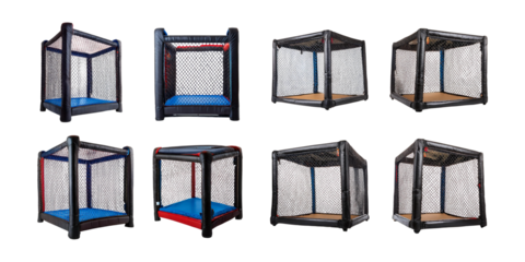 Colorful inflatable bounce houses for kids' outdoor play areas