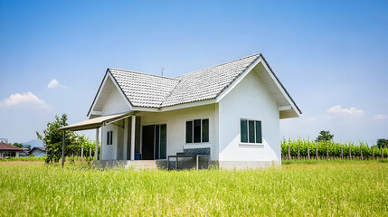 A simple two-story small house
