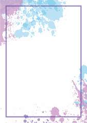 Cute Splash Abstract Background Watercolor