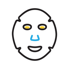 Vector multi color icon for Sheet mask