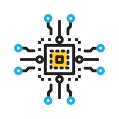 Vector multi color icon for Firmware