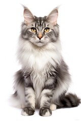 Cat maine-coon mammal animal kitten.
