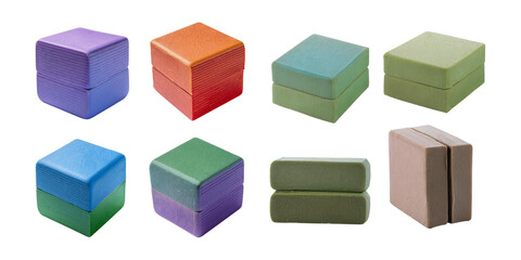 Colorful Geometric Blocks for Creative Learning and Artistic Play