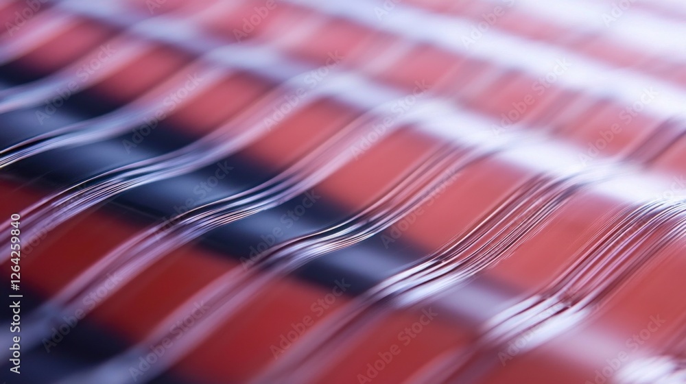 Aufkleber abstract red black wavy lines texture background