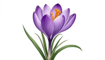 Naklejka premium purple crocus flower