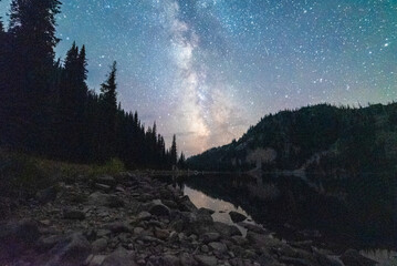 Milky Way Over Dark Wild Skies