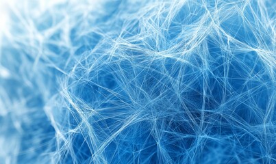 Obraz premium Abstract blue lines, geometric design, 3d render, Generative AI