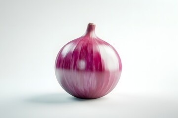 Single red onion, studio shot, simple, food preparation