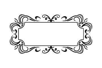 frame with floral ornament