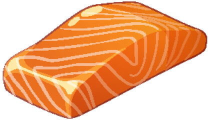 Fresh Salmon Fillet Illustration