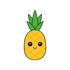 vector illustration of a pineapple