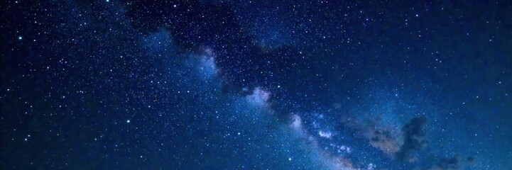 starry night sky with twinkling stars on dark background, nebulae, constellations, sparkles