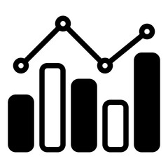 Minimalist Data Analytics Icon for Presentations