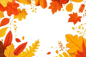 Whispers of Autumn A Watercolor Embrace Autumn Serenity Delicate Leaves in Warm Hues Falling for Fall An Artistic Leaf Collection