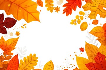 Whispers of Autumn A Watercolor Embrace Autumn Serenity Delicate Leaves in Warm Hues Falling for Fall An Artistic Leaf Collection