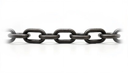 Fototapeta premium chain link on white background