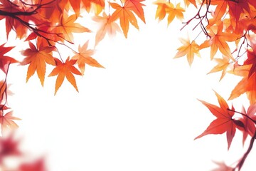 Whispers of Autumn A Watercolor Embrace Autumn Serenity Delicate Leaves in Warm Hues Falling for Fall An Artistic Leaf Collection