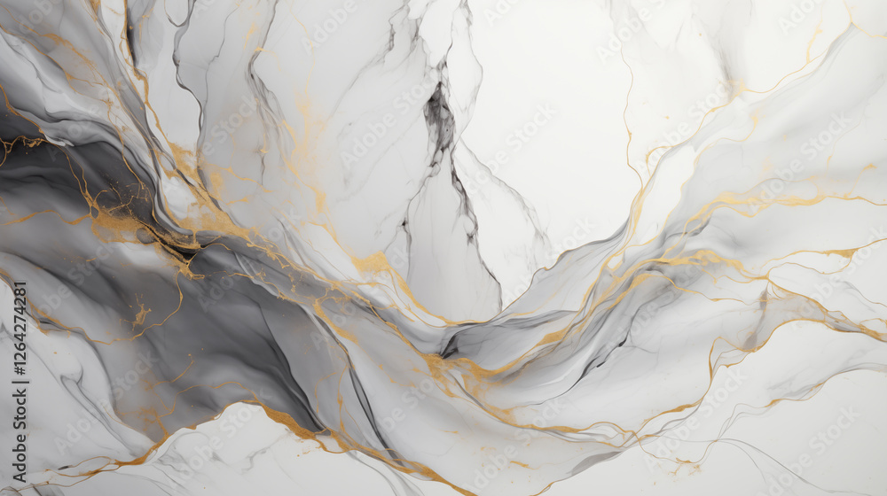 Poster  Marble effect background. Fluid art texture. Backdrop with abstract mixing paint effect. Mixed paints for interior poster.
