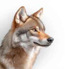 Fototapeta premium Captivating closeup, wolf's intense gaze and powerful presence in the wild majestic