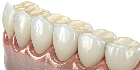 3D Render of Teeth Porcelain Veneers, Gum Line, Smile Design, Dental Aesthetics, Porcelain Veneers, Cosmetic Dentistry