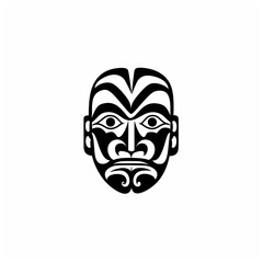 Obraz premium Tribal mask tattoo design art