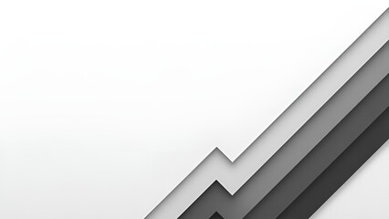 Minimalist geometric chevron background with sharp white and dark gray contrasts, creating depth and elegance. A modern, professional backdrop with copy space, blank space, and room for text&mdash;ideal for