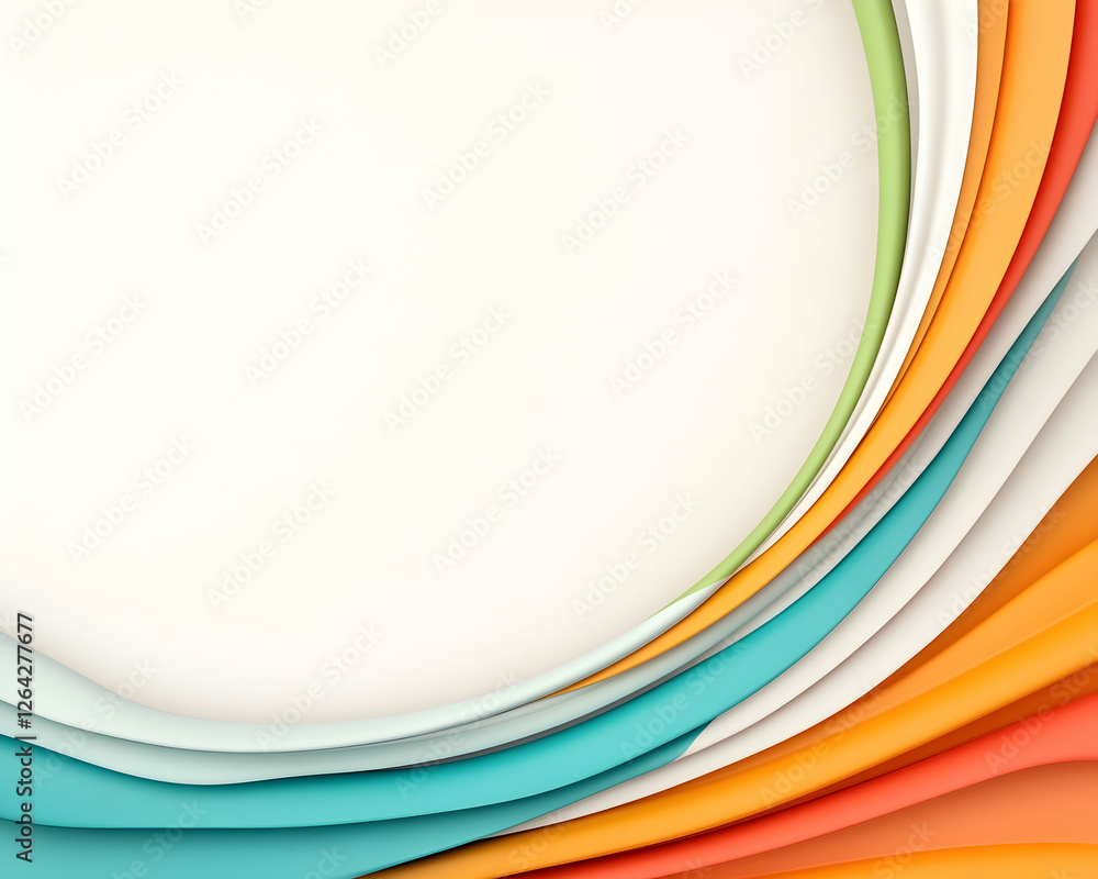 Poster abstract color layers background for presentations, website design, or artwork generative ai