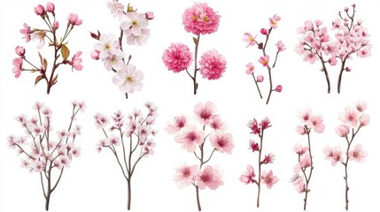 Naklejka premium Beautiful Pink Spring Blooms