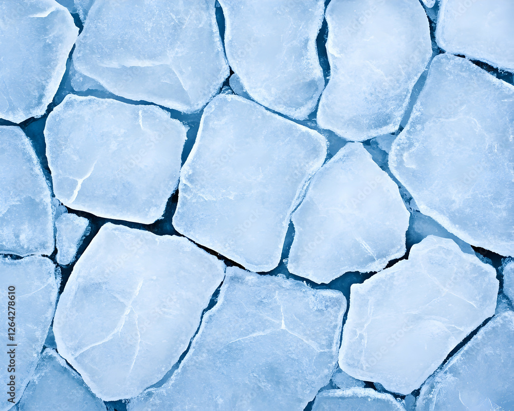 Poster abstract ice cubes background. cool texture for refreshment or decoration use generative ai
