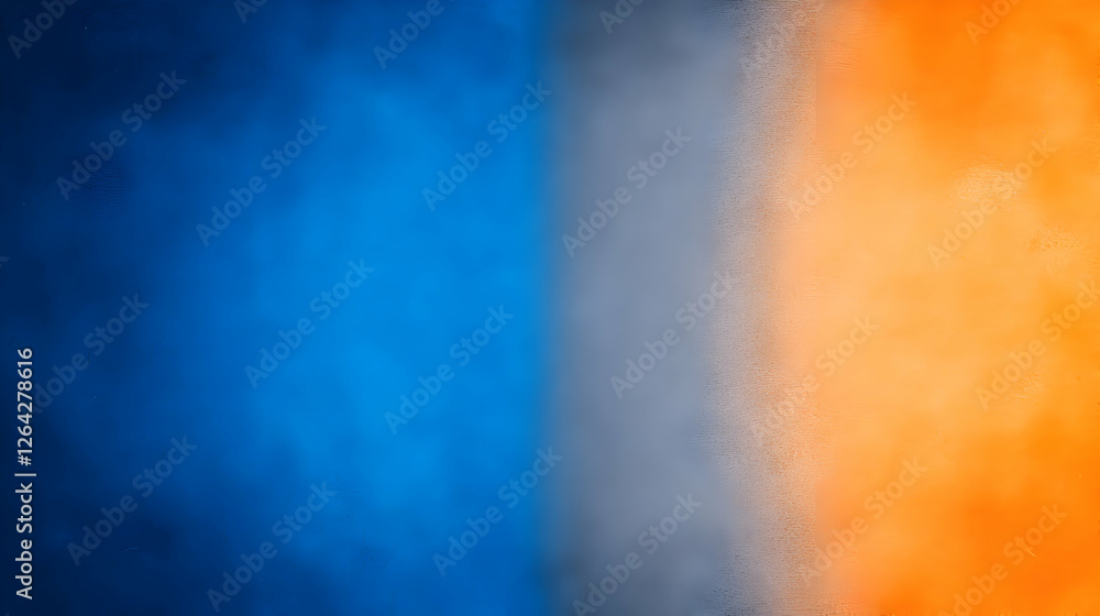 Aufkleber abstract image showing a blue and orange mixture for background use generative ai