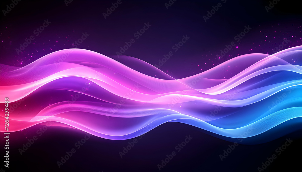 Poster abstract waves graphic background for websites and presentations generative ai