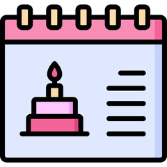 birthday calendar icon