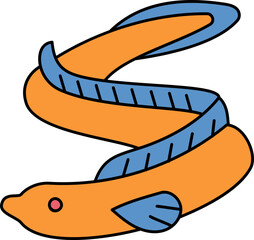 Eel Fish Illustration