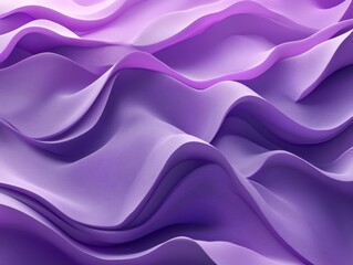 Fototapeta premium Abstract purple shapes, layered design, 3d render, Generative AI