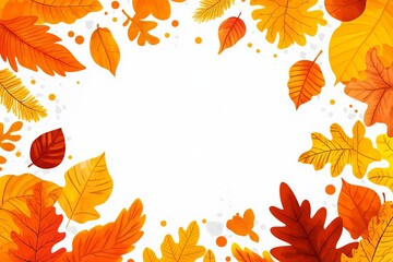 Whispers of Autumn A Watercolor Embrace Autumn Serenity Delicate Leaves in Warm Hues Falling for Fall An Artistic Leaf Collection