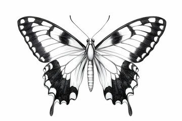 Fototapeta premium Butterfly with Open Wings for use in Science, Biology, Arts, and Design Projects generative AI