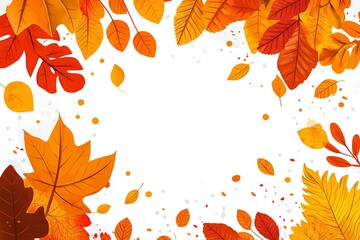 Whispers of Autumn A Watercolor Embrace Autumn Serenity Delicate Leaves in Warm Hues Falling for Fall An Artistic Leaf Collection