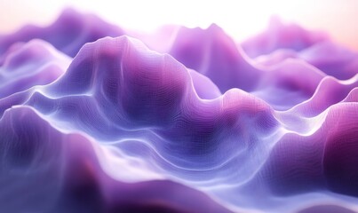 Obraz premium Abstract purple lines, dynamic design, 3d render, Generative AI