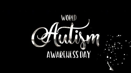 Animated graphic supporting world autism awareness day, suitable for social media posts, educational presentations, website banners, and printed materials. - Powered by Adobe