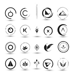 Design concept creative abstract logo collection Logo can be used for icon brand identity