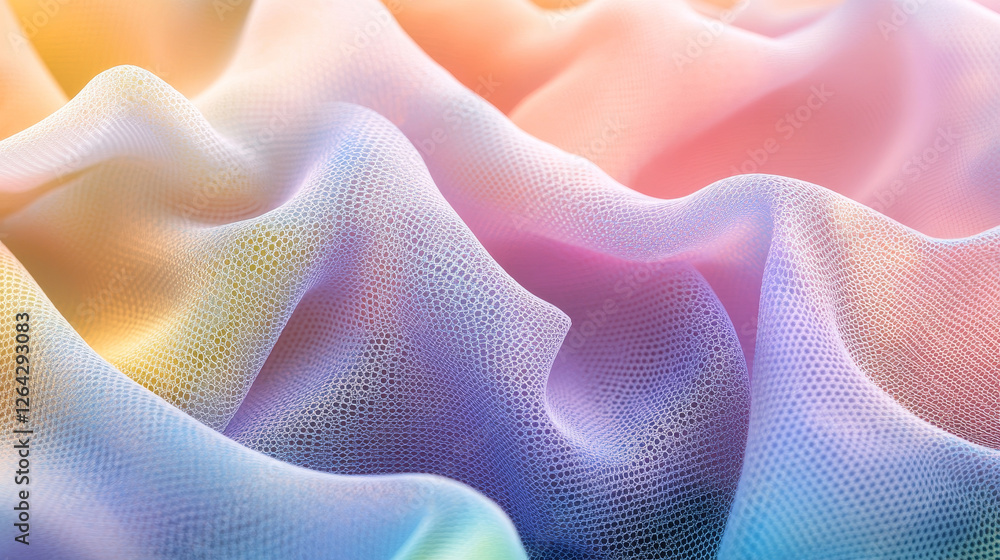 Aufkleber blur abstract shape with gradient fluid color. vector illustration set of soft form mesh elements wi