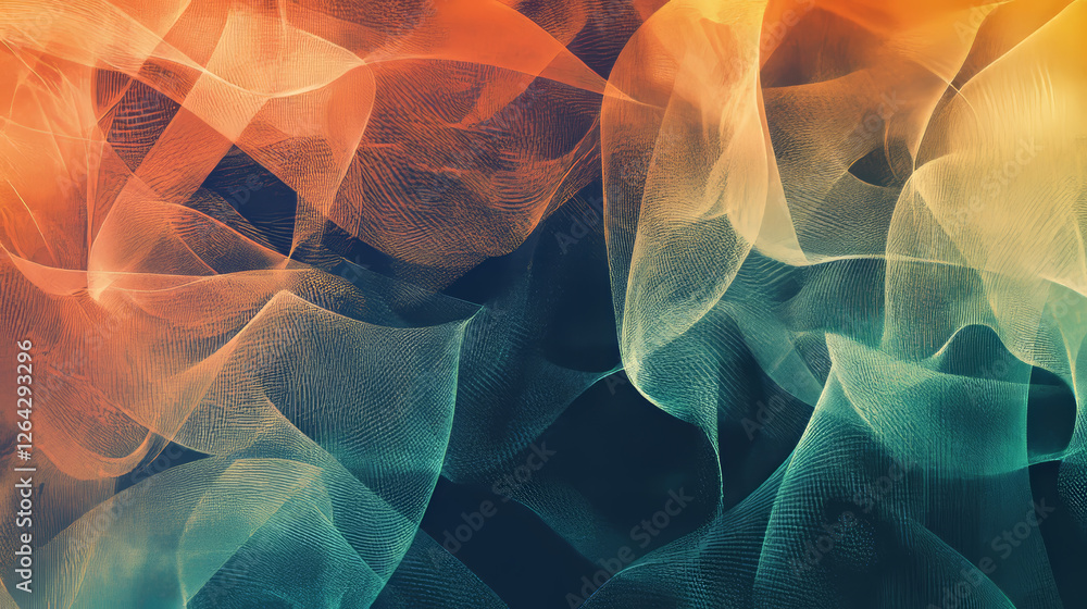 Aufkleber blur abstract shape with gradient fluid color. vector illustration set of soft form mesh elements wi