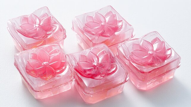 Cool Japanese Sweets with Lotus Motif. Traditional and Artistic Confections with Lotus Patterns.