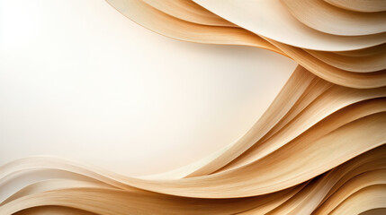 Obraz premium Flowing natural fabric inspired curves create serene and elegant backdrop