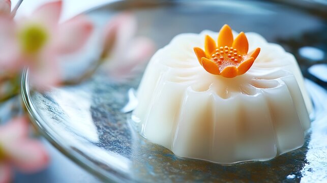 Cool Japanese Sweets with Lotus Motif. Traditional and Artistic Confections with Lotus Patterns.