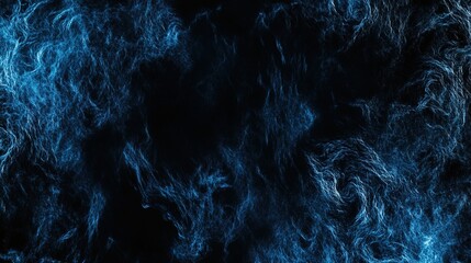 Obraz premium Ethereal Blue-Glowing Abstract Banner Design. Dark Background with Swirling Light and Noise Texture for Poster Header.