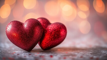 Fototapeta premium Heart-Filled Valentine's Day Background for Marketing and Advertising